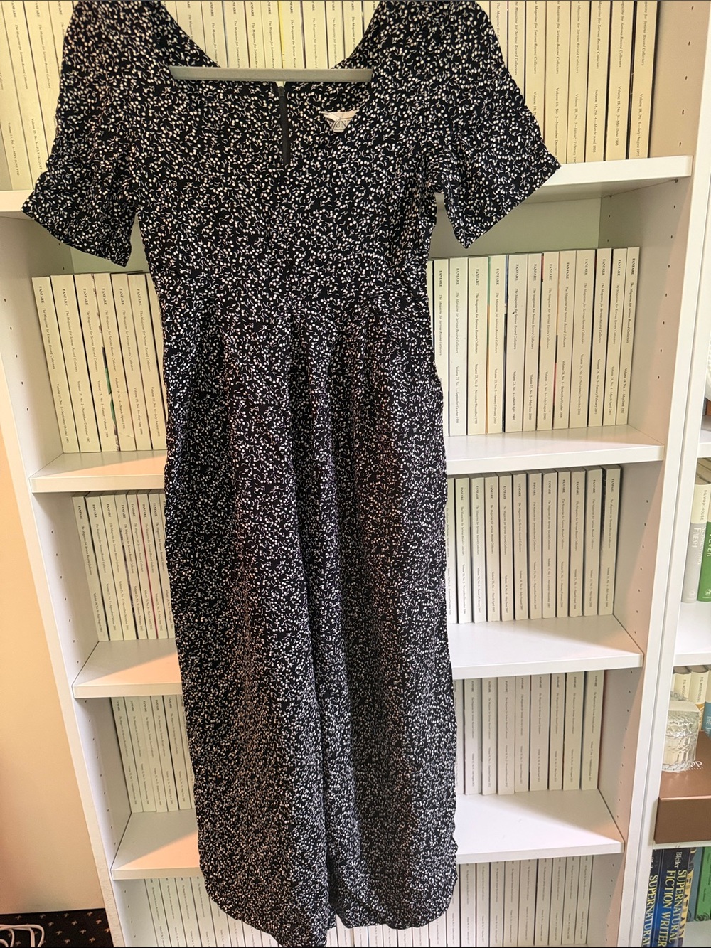 Laundry By Shelli Segal Black and White Speckled Dress